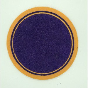 Round embroidery patch