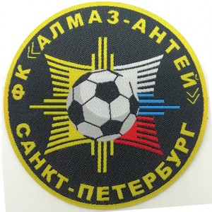 self-adhesive football figure woven badges