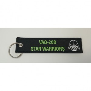 star warriors letter embroidery keychain