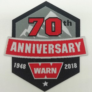 anniversary brooch special woven badge